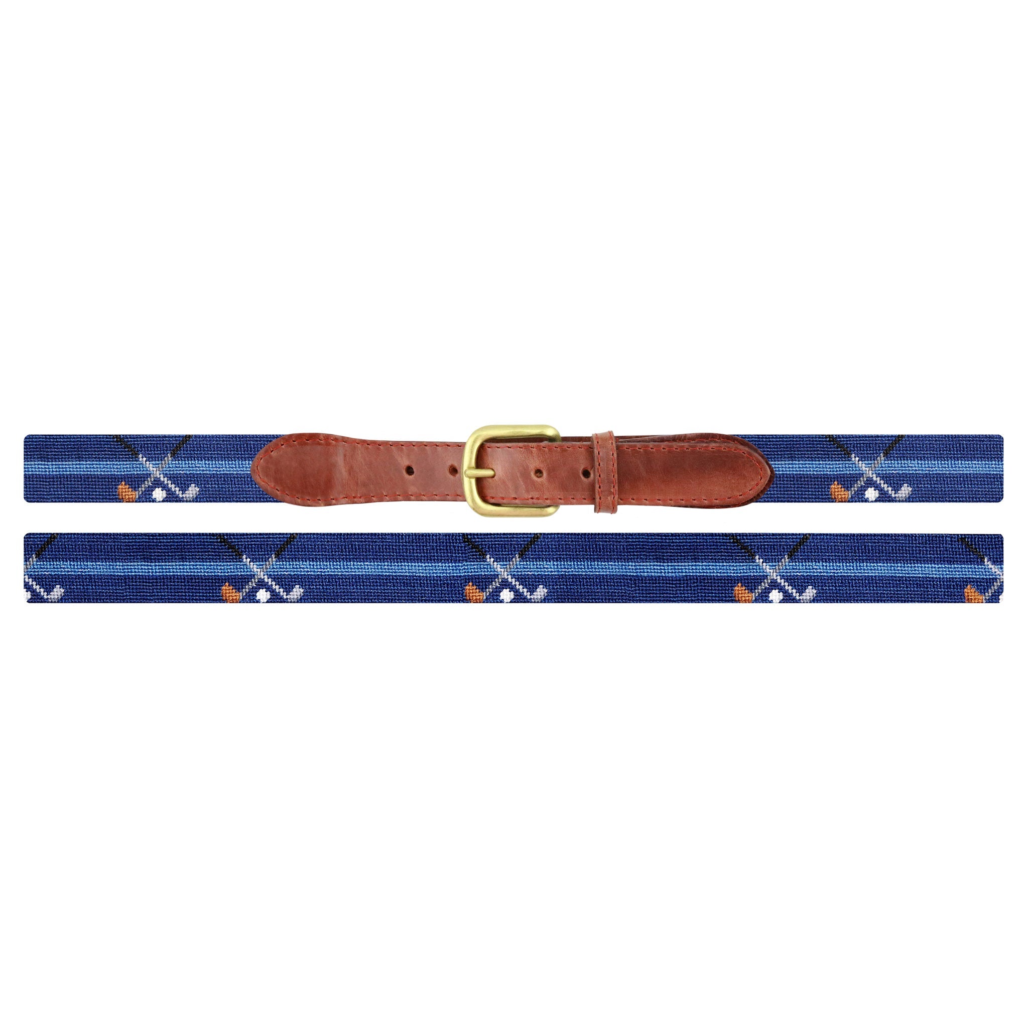 Smathers and Branson Crossed Clubs Belt Classic Navy