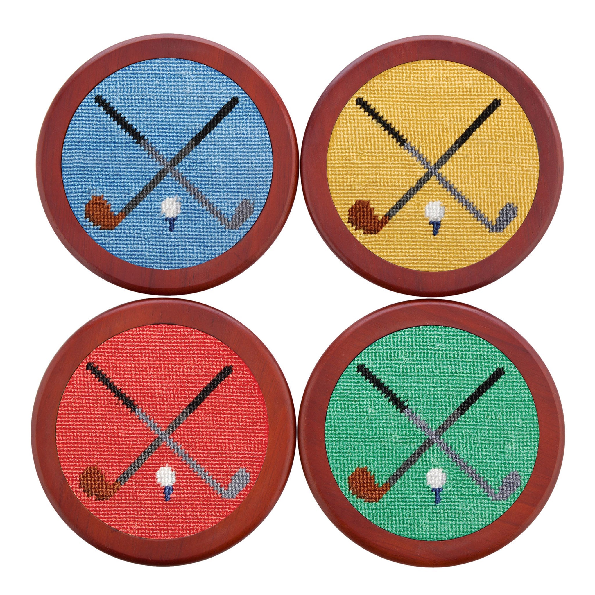 Smathers and Branson Crossed Clubs Coasters