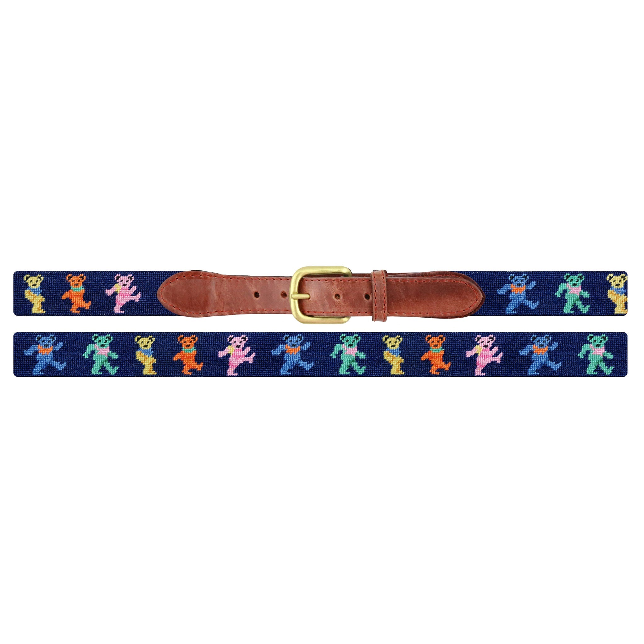 Smathers and Branson Dancing Bears Belt Dark Navy