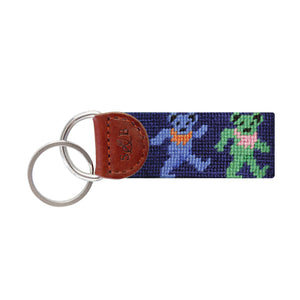 Smathers and Branson Dancing Bears Key Fob Navy