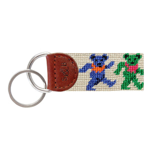 Smathers and Branson Dancing Bears Key Fob Oatmeal
