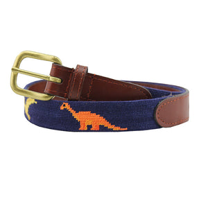 Smathers and Branson Dinosaur Needlepoint Childrens Belt   