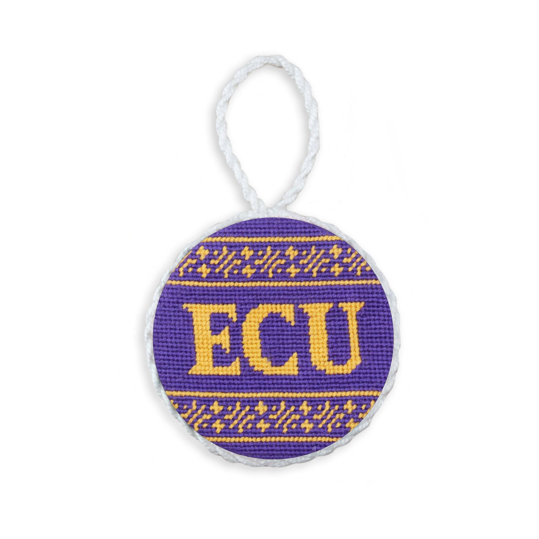 Smathers and Branson East Carolina Fairisle Ornament Purple