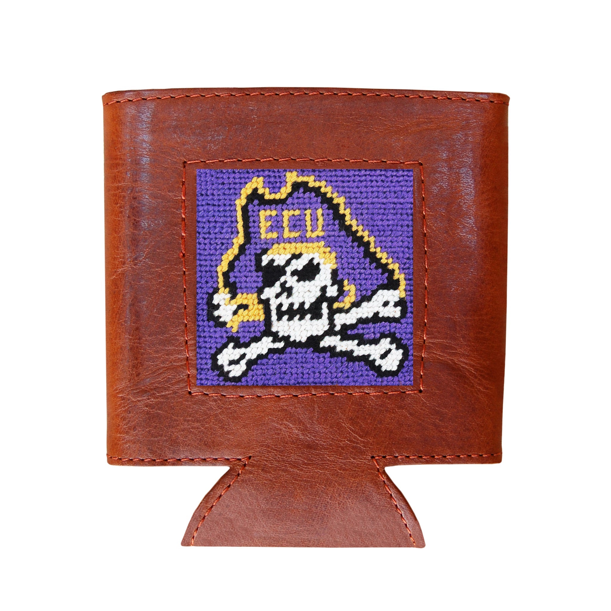 Smathers and Branson East Carolina Needlepoint Can Cooler Purple   