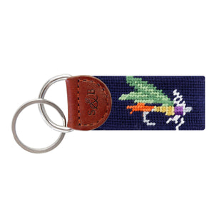 Smathers and Branson Fishing Fly Key Fob Dark Navy