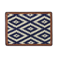 Smathers and Branson Gaucho Mini Needlepoint Credit Card Wallet Front side