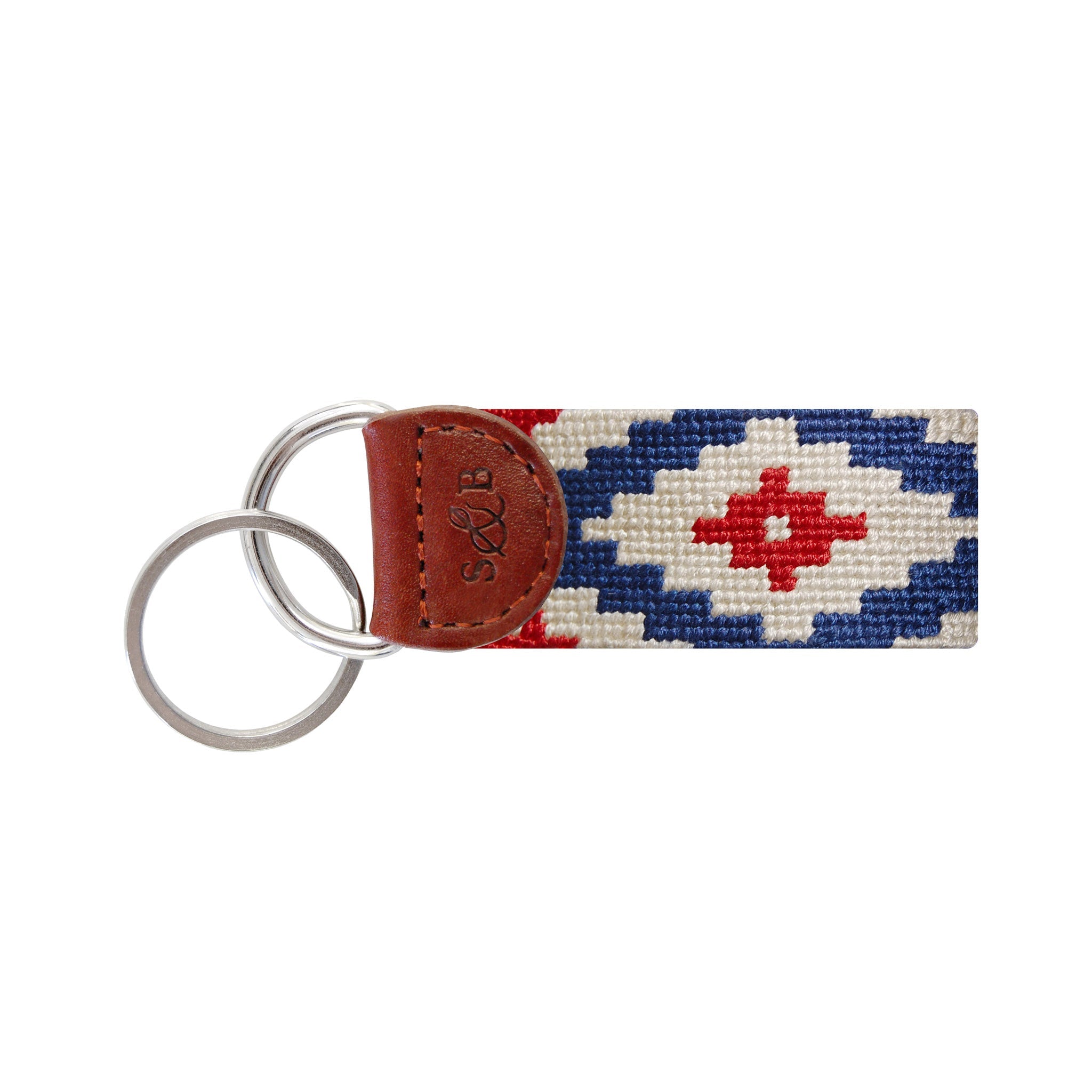 Smathers and Branson Gaucho Rojo Needlepoint Key Fob  