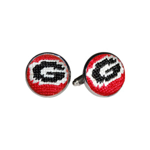 Smathers and Branson Georgia G Cufflinks Red