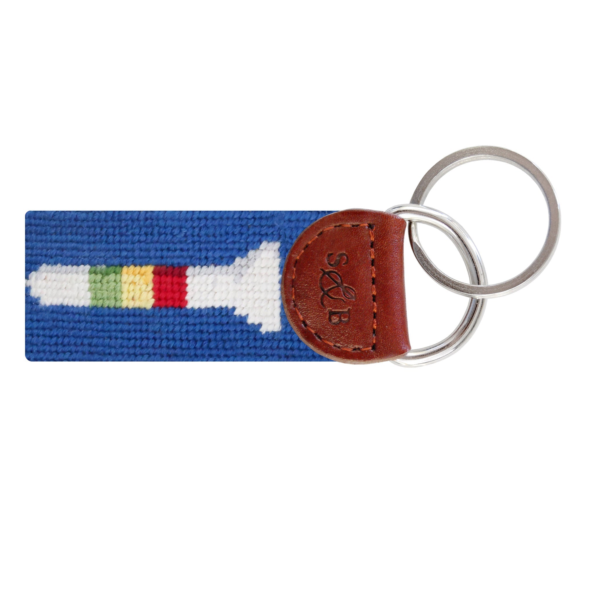 Smathers and Branson Golf Tees Key Fob Blueberry