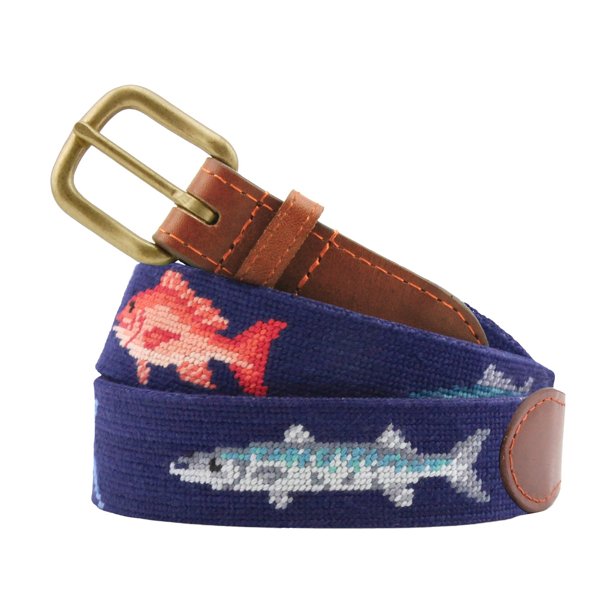 Gulf Coast Fish Belt Dark Navy Smathers Branson