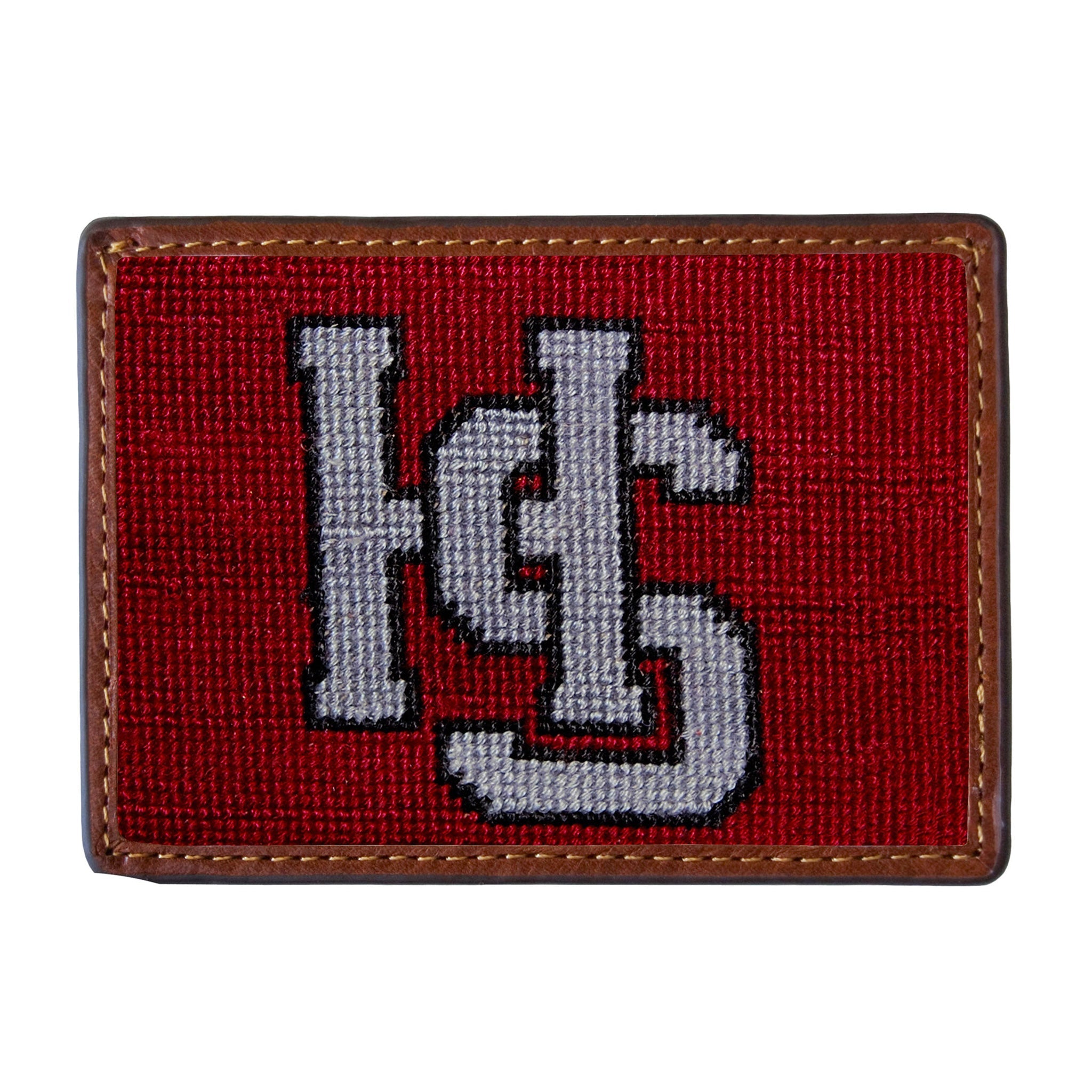 Smathers and Branson Hampden Sydney Card Wallet Garnet