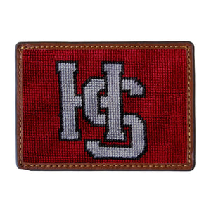 Smathers and Branson Hampden Sydney Card Wallet Garnet