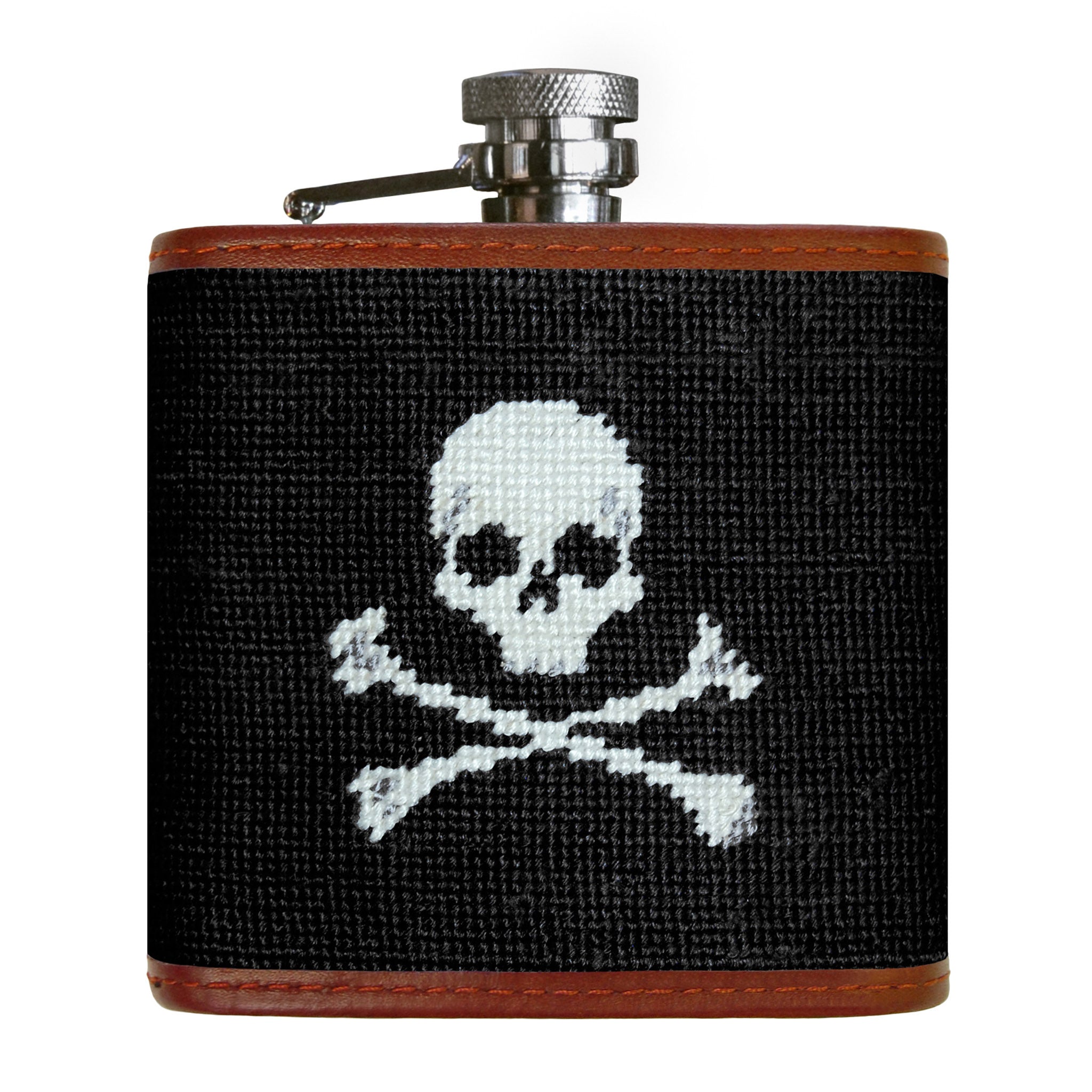 Smathers and Branson Jolly Roger Flask Black