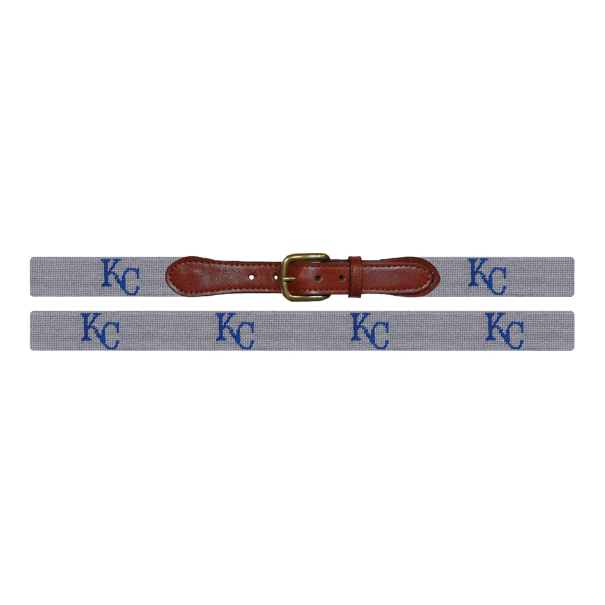 Smathers and Branson Kansas City Royals Cooperstown Belt Grey