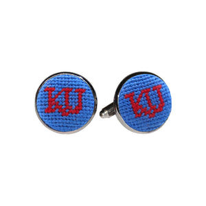 Smathers and Branson Kansas Cufflinks Cobalt