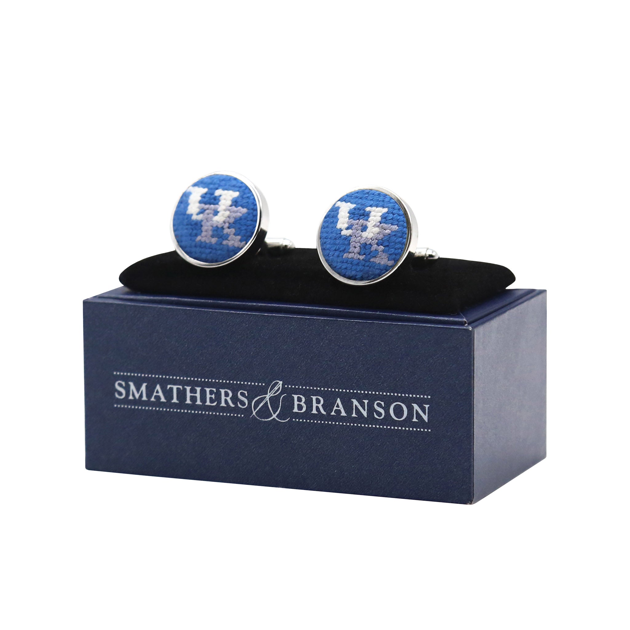 Smathers and Branson Kentucky Cufflinks Blue