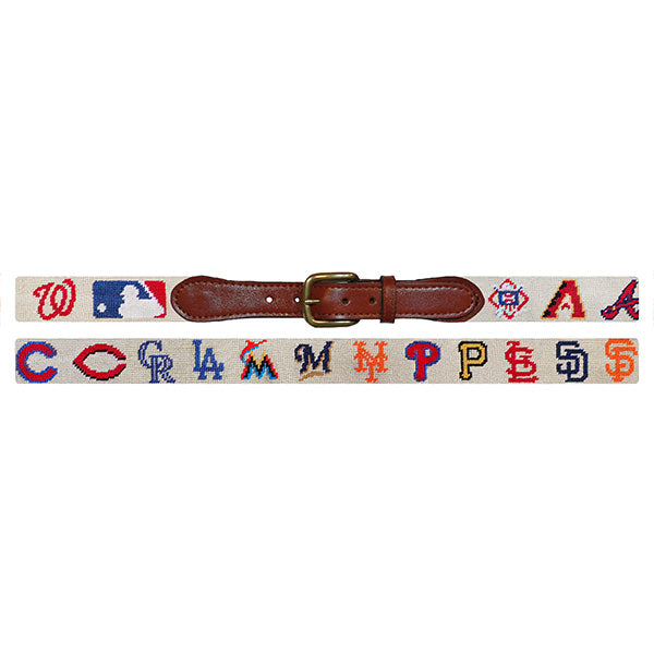 Smathers and Branson MLB National Needlepoint Belt Laid Out 