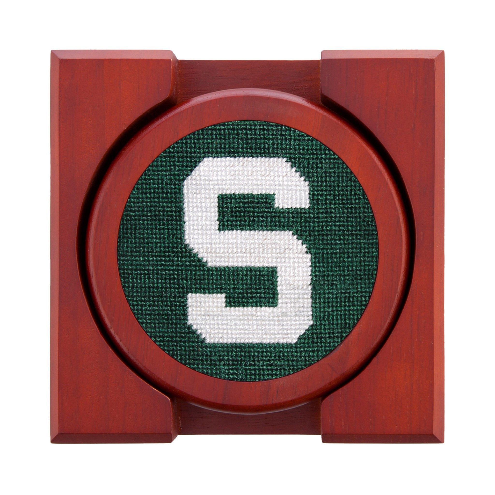 Smathers and Branson Michigan State S Coasters Dark Pine