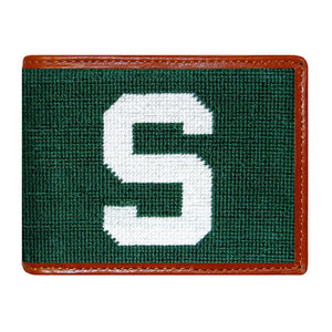 Smathers and Branson Michigan State S Wallet Dark Pine