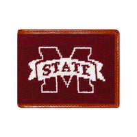 Smathers and Branson Mississippi  State Needlepoint Bi-Fold Wallet 