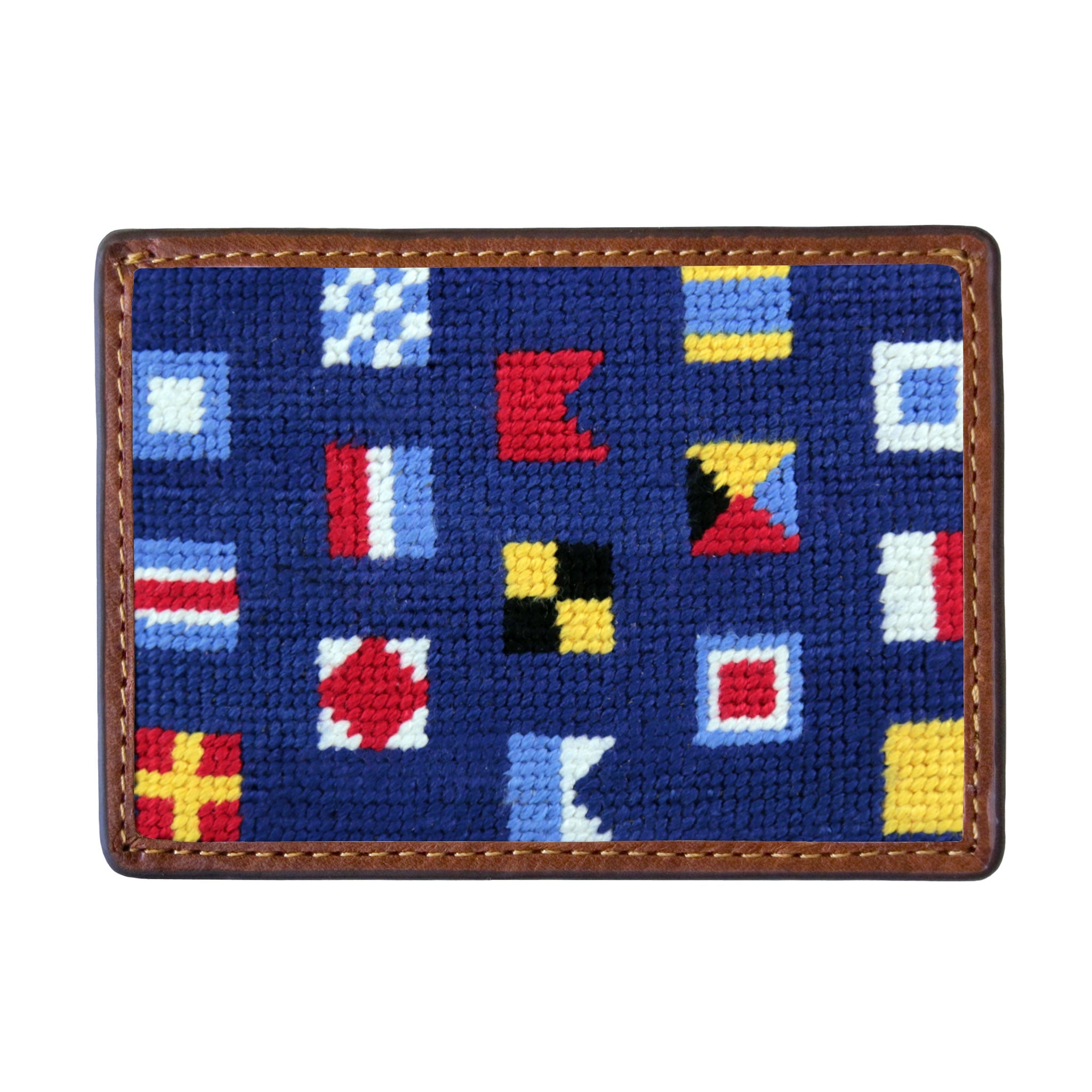Smathers and Branson Mixed Signals Card Wallet Classic Navy