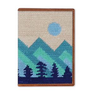 Smathers and Branson Mod Mountain Multi Needlepoint Passport Case  