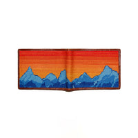 Smathers and Branson Mountain Sunset Multi Needlepoint Bi-Fold Wallet  