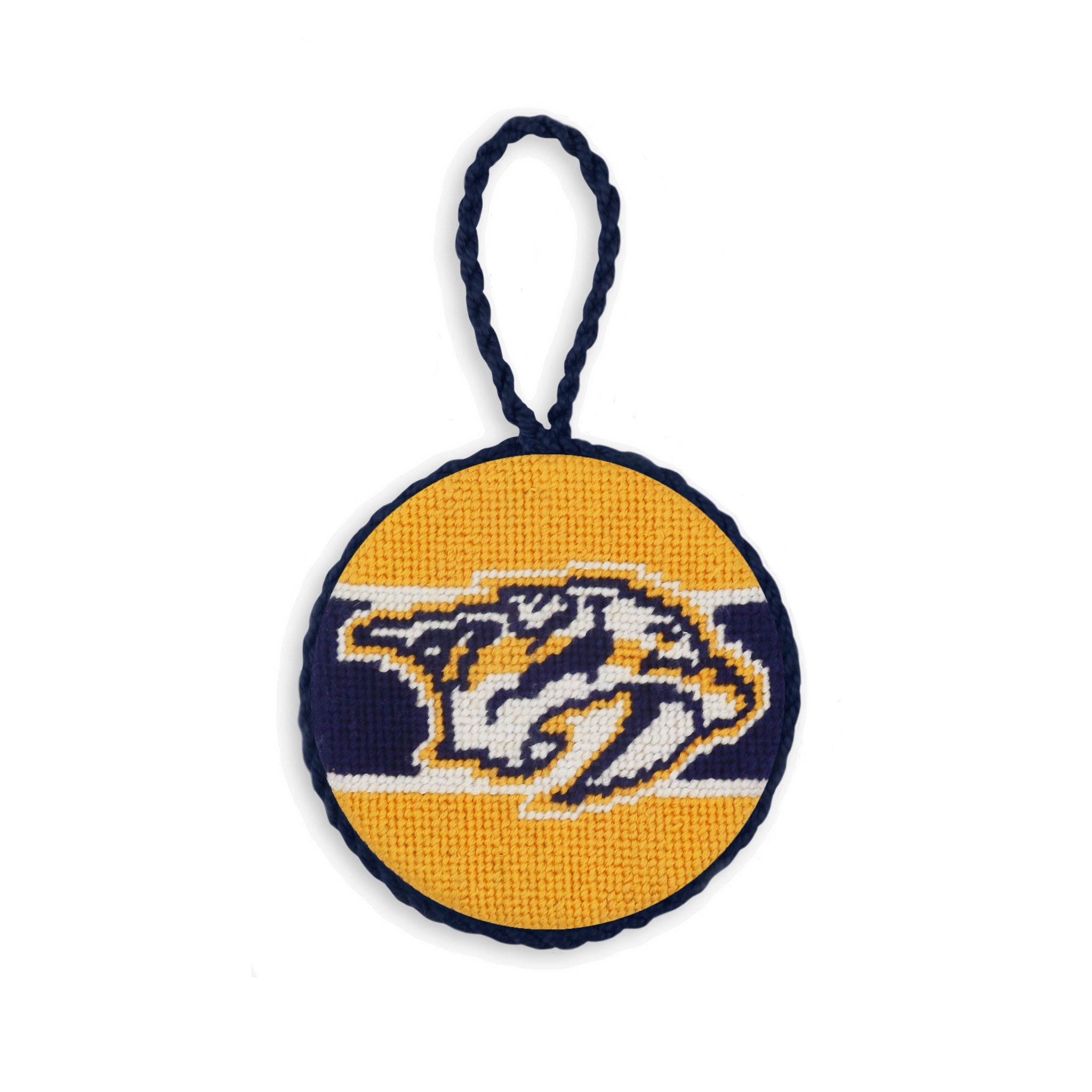 Smathers and Branson Nashville Predators Ornament Yellow - Jersey Stripes