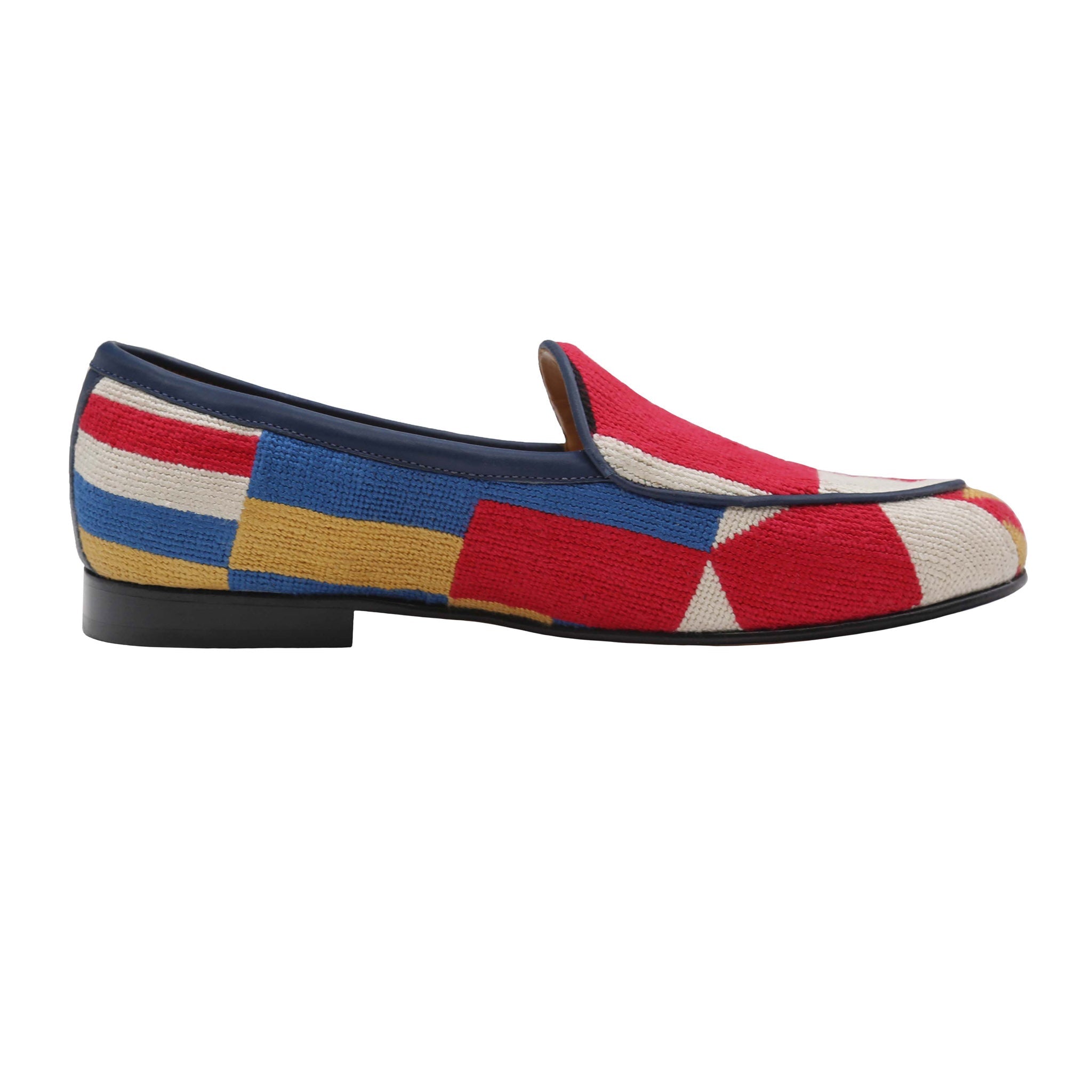 Smathers and Branson Nautical Flags Pattern Belgian Loafers