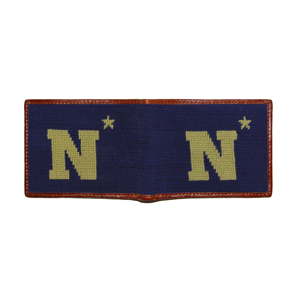 Smathers and Branson Naval Academy Needlepoint Bi-Fold Wallet 