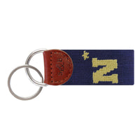 Smathers and Branson Naval Academy Needlepoint Key Fob  