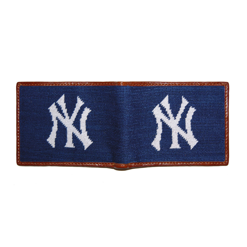 Smathers and Branson New York Yankees Needlepoint Bi-Fold Wallet 