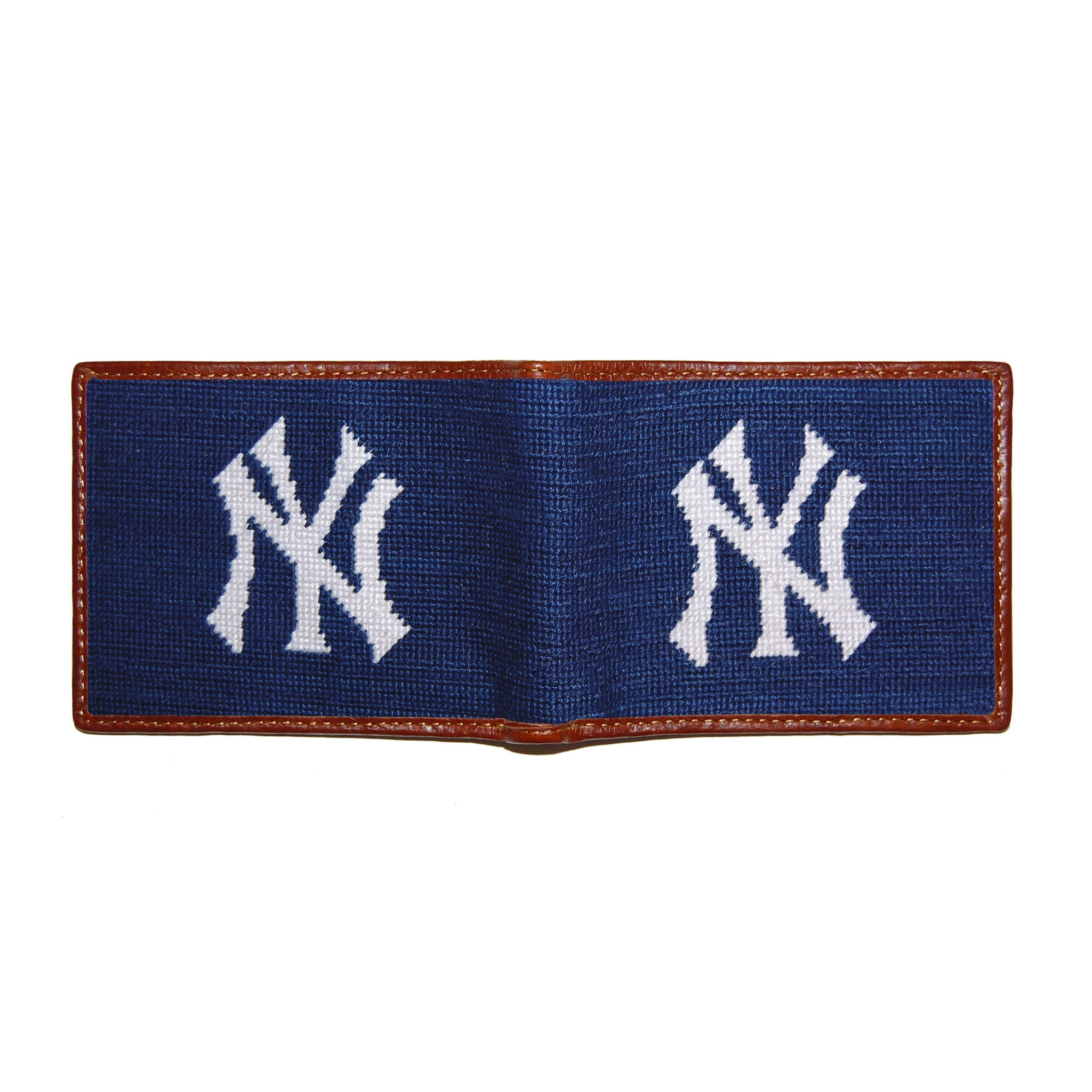 Smathers and Branson New York Yankees Needlepoint Bi-Fold Wallet 