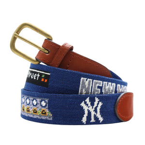 Smathers and Branson New York Yankees Needlepoint Life Belt Classic Navy 