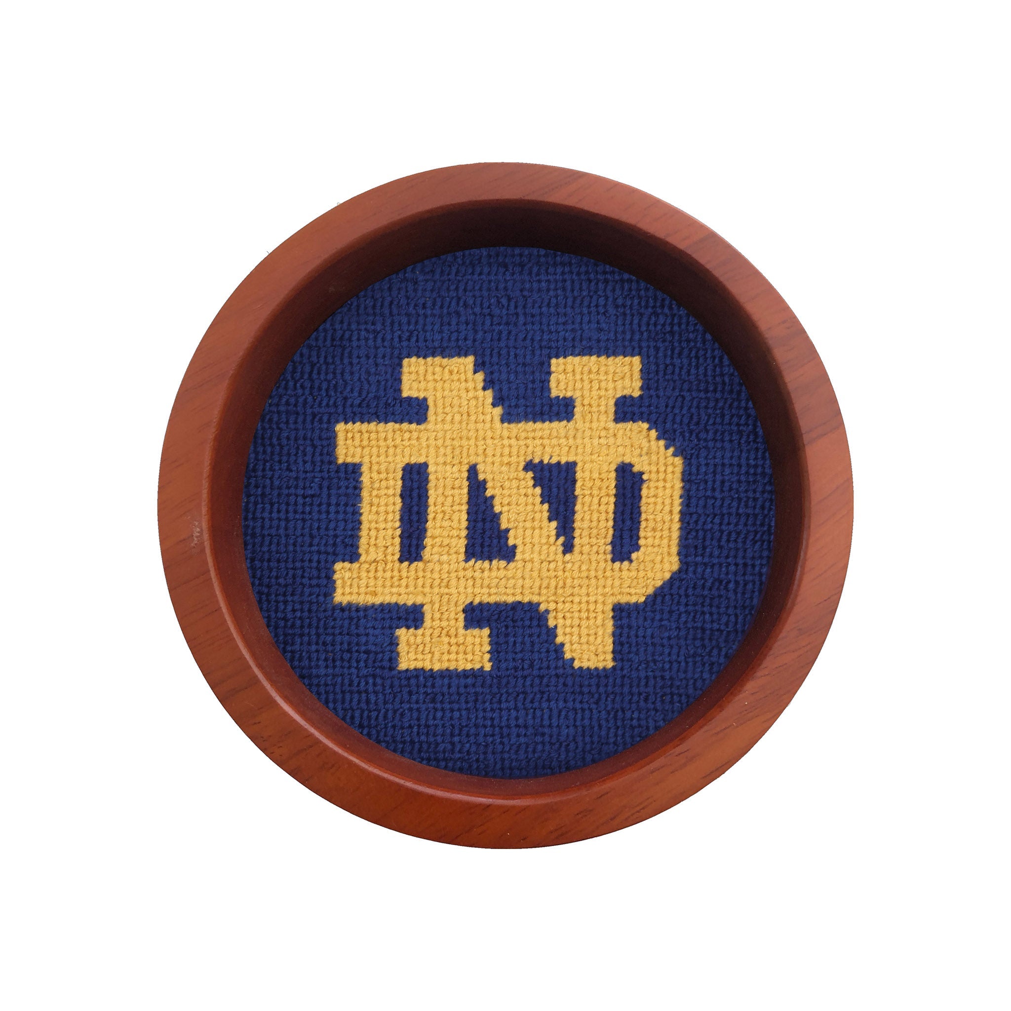 Smathers and Branson Notre Dame ND Wine Bottle Coaster Classic Navy