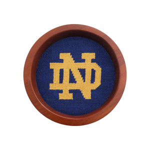 Smathers and Branson Notre Dame ND Wine Bottle Coaster Classic Navy