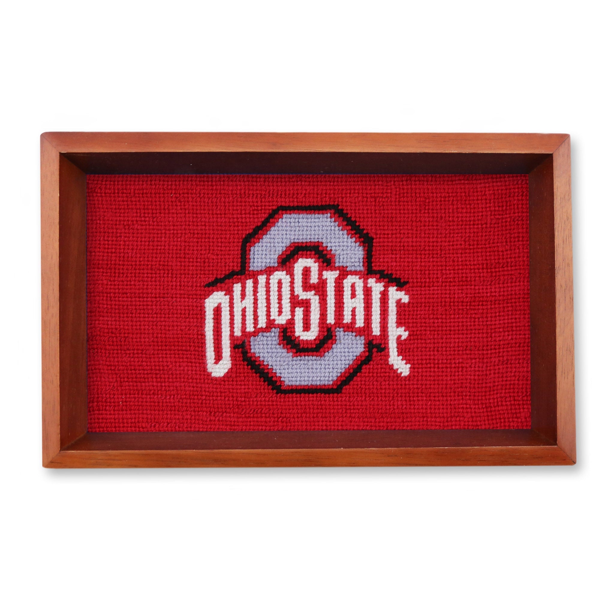 Smathers and Branson Ohio State Valet Tray Red Chestnut Wood