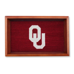 Smathers and Branson Oklahoma Valet Tray Garnet Chestnut Wood