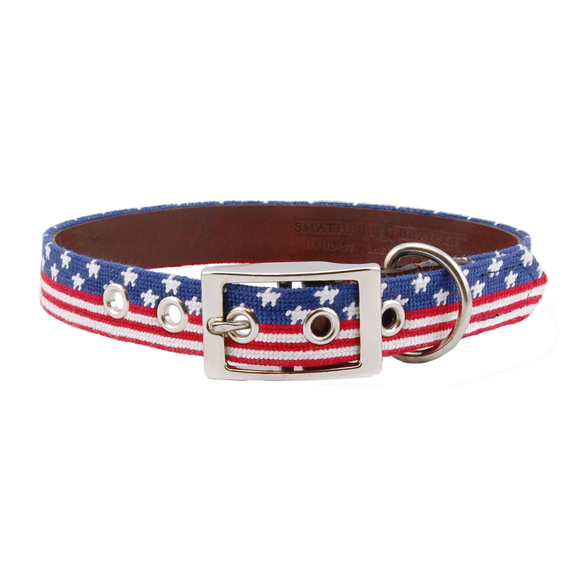 Custom needlepoint top dog collars