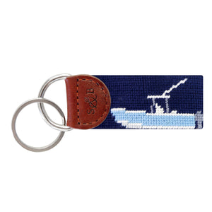 Smathers and Branson Power Boat Key Fob Dark Navy