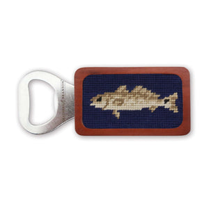 Smathers and Branson Redfish Dark Navy Needlepoint Bottle Opener 