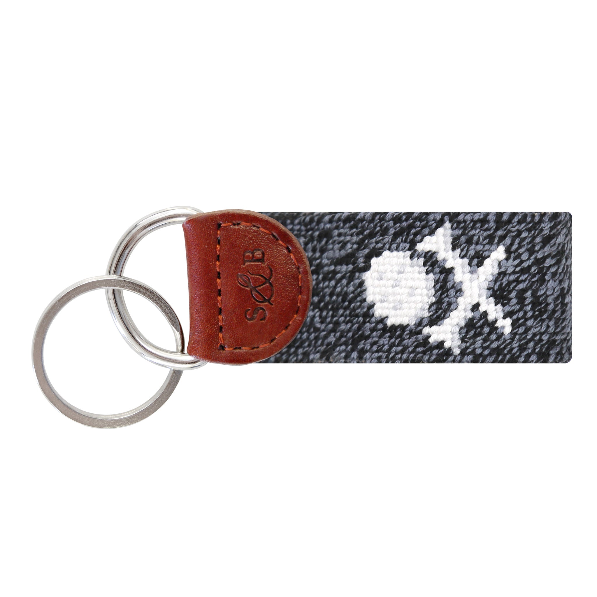 Smathers and Branson Scratch Golf Key Fob Heathered Black Final Sale