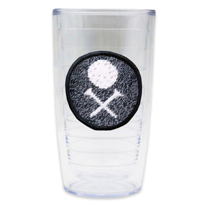 Smathers and Branson Scratch Golf Heathered Black  Needlepoint Tervis Tumbler  