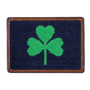 Smathers and Branson Shamrock Card Wallet Dark Navy