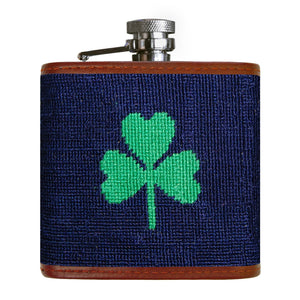Smathers and Branson Shamrock Flask Dark Navy