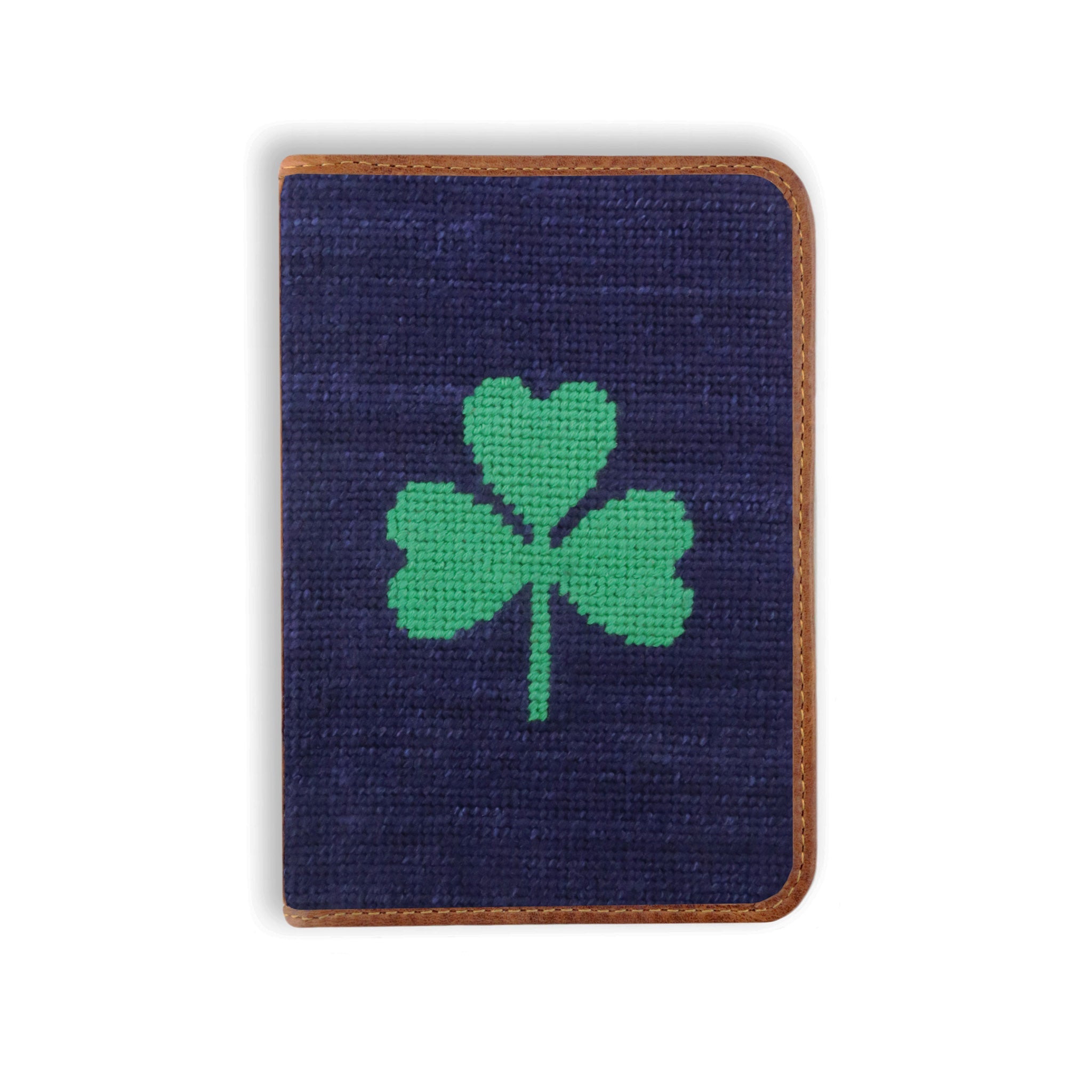 Smathers and Branson Shamrock Dark Navy Needlepoint Golf Scorecard  