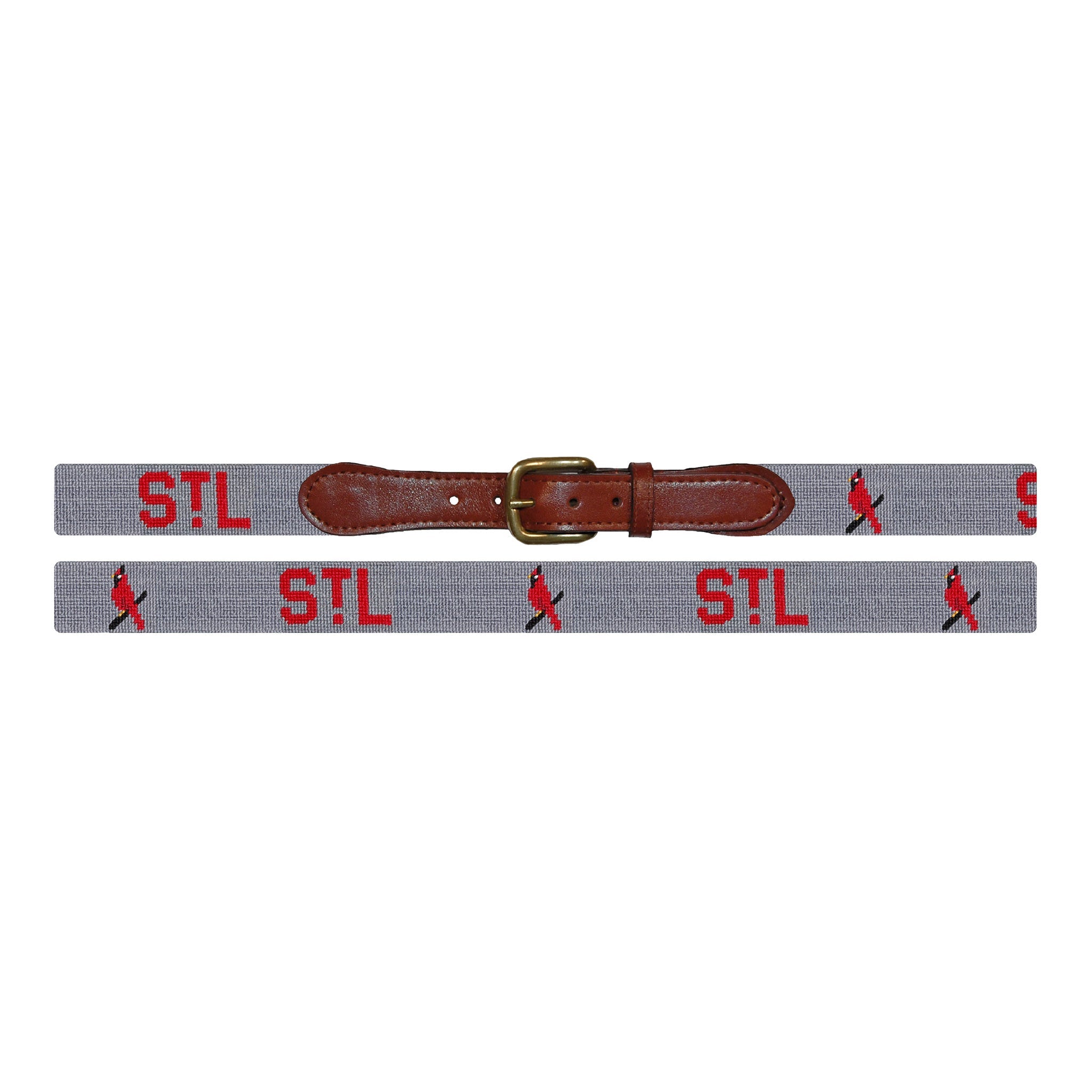 Smathers and Branson St. Louis Cardinals Cooperstown Belt Grey