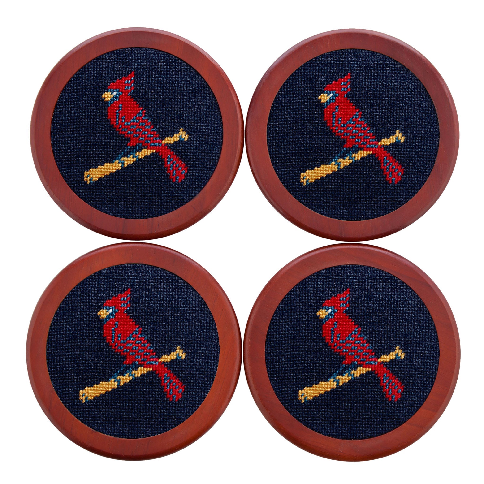 Smathers and Branson St Louis Cardinals Needlepoint Coasters   