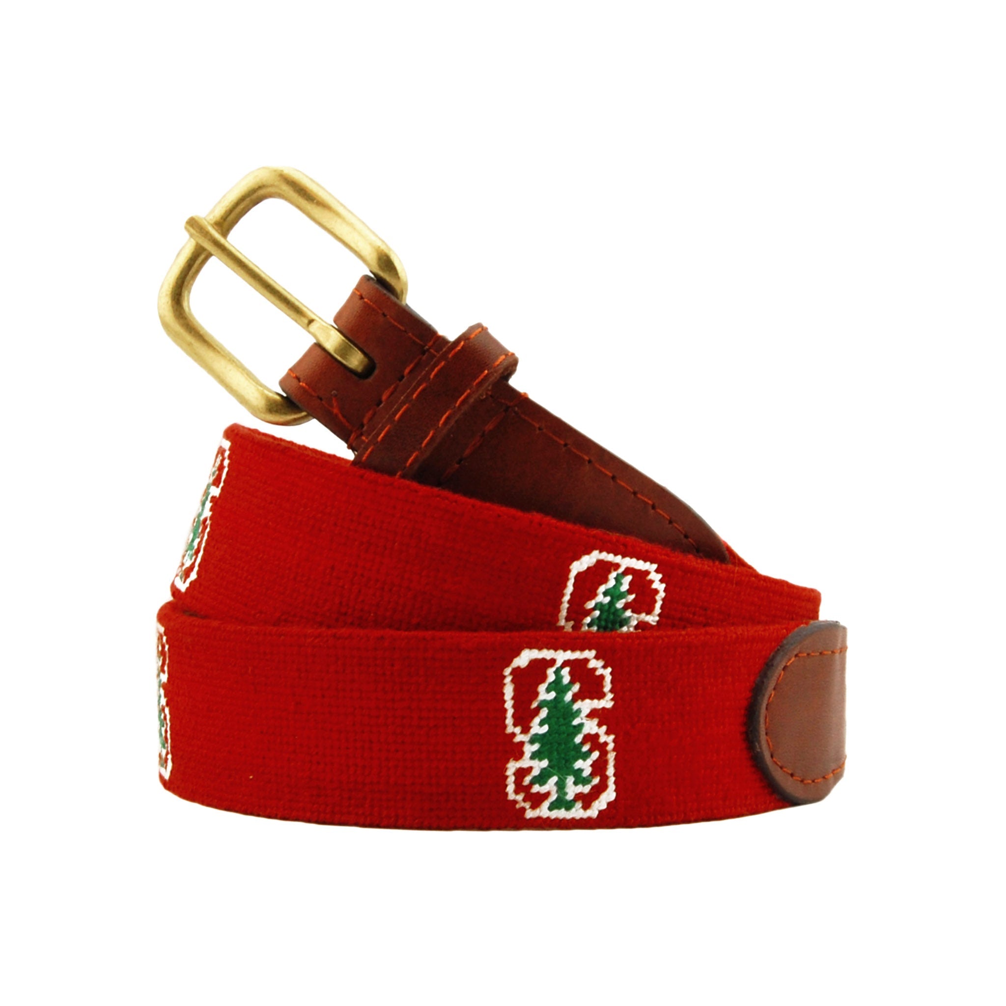starteam ベルト スターチーム 赤 fti punkandyo Stanford Needlepoint Belt (Light Garnet) – Smathers & Branson