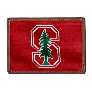 Smathers and Branson Stanford Needlepoint Credit Card Wallet Front side
